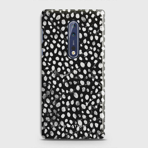 Nokia 8 Cover - Bold Dots Series - Matte Finish - Snap On Hard Case with LifeTime Colors Guarantee