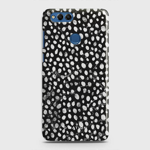 Huawei Honor 7X Cover - Bold Dots Series - Matte Finish - Snap On Hard Case with LifeTime Colors Guarantee