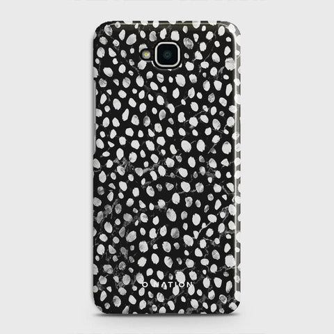 Huawei Y6 Pro 2015 Cover - Bold Dots Series - Matte Finish - Snap On Hard Case with LifeTime Colors Guarantee