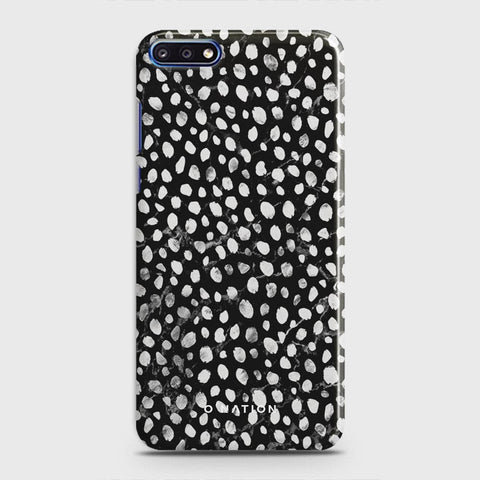 Huawei Y7 Pro 2018 Cover - Bold Dots Series - Matte Finish - Snap On Hard Case with LifeTime Colors Guarantee