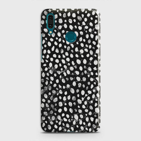 Huawei Y9 2019 Cover - Bold Dots Series - Matte Finish - Snap On Hard Case with LifeTime Colors Guarantee