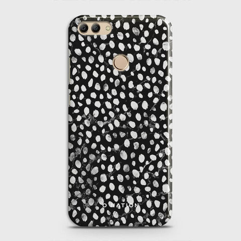 Huawei Y9 2018 Cover - Bold Dots Series - Matte Finish - Snap On Hard Case with LifeTime Colors Guarantee