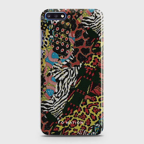 Huawei Y7 Pro 2018 Cover - Bold Dots Series - Matte Finish - Snap On Hard Case with LifeTime Colors Guarantee