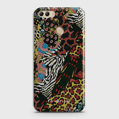 Huawei Y9 2018 Cover - Bold Dots Series - Matte Finish - Snap On Hard Case with LifeTime Colors Guarantee