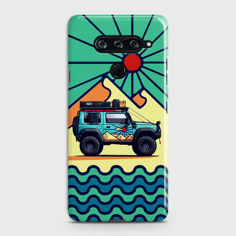 LG V40 ThinQ Cover - Adventure Series - Matte Finish - Snap On Hard Case with LifeTime Colors Guarantee