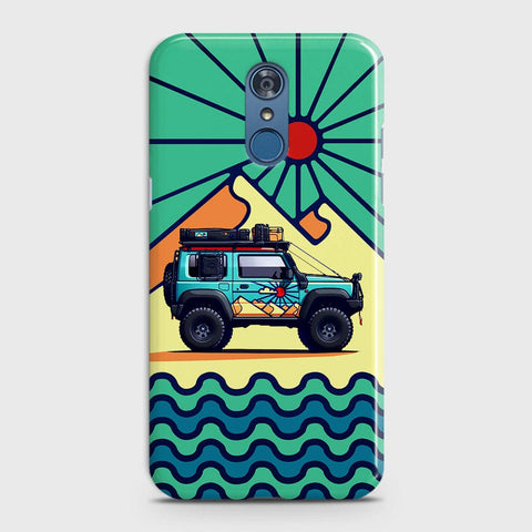 LG Q7 Cover - Adventure Series - Matte Finish - Snap On Hard Case with LifeTime Colors Guarantee