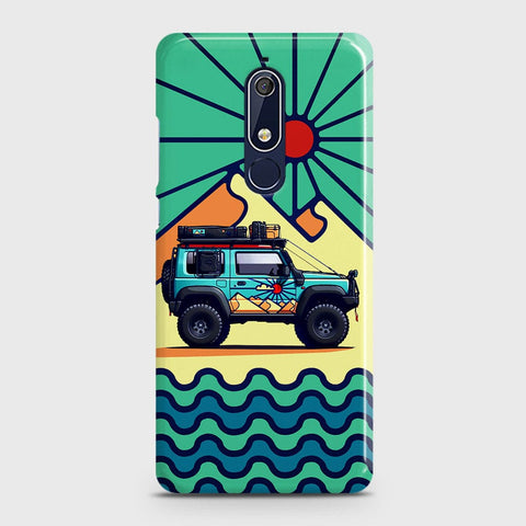 Nokia 5.1 Cover - Adventure Series - Matte Finish - Snap On Hard Case with LifeTime Colors Guarantee