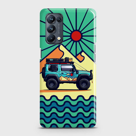Oppo Reno 5 5G Cover - Adventure Series - Matte Finish - Snap On Hard Case with LifeTime Colors Guarantee