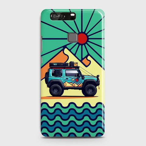 Huawei P9 Cover - Adventure Series - Matte Finish - Snap On Hard Case with LifeTime Colors Guarantee