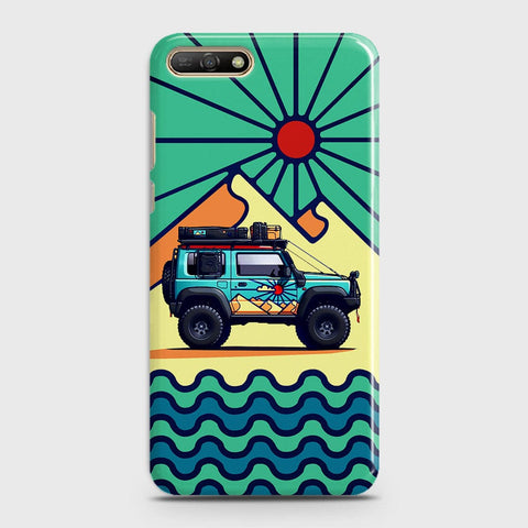 Huawei Y6 2018 Cover - Adventure Series - Matte Finish - Snap On Hard Case with LifeTime Colors Guarantee