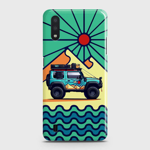 Samsung Galaxy A01 Cover - Adventure Series - Matte Finish - Snap On Hard Case with LifeTime Colors Guarantee