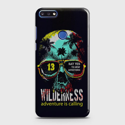 Huawei Y6 Prime 2018 Cover - Adventure Series - Matte Finish - Snap On Hard Case with LifeTime Colors Guarantee