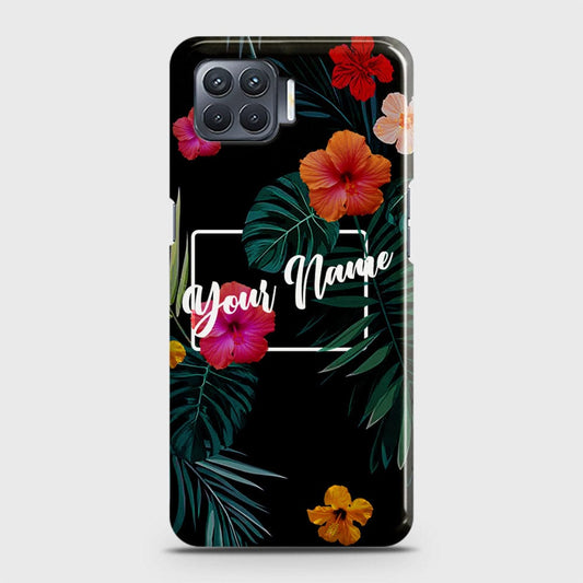 Oppo F17 Cover - Floral Series - Matte Finish - Snap On Hard Case with LifeTime Colors Guarantee