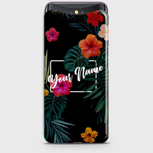 Oppo Find X Cover - Floral Series - Matte Finish - Snap On Hard Case with LifeTime Colors Guarantee