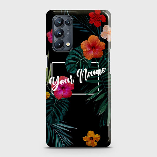Oppo Reno 5 5G Cover - Floral Series - Matte Finish - Snap On Hard Case with LifeTime Colors Guarantee