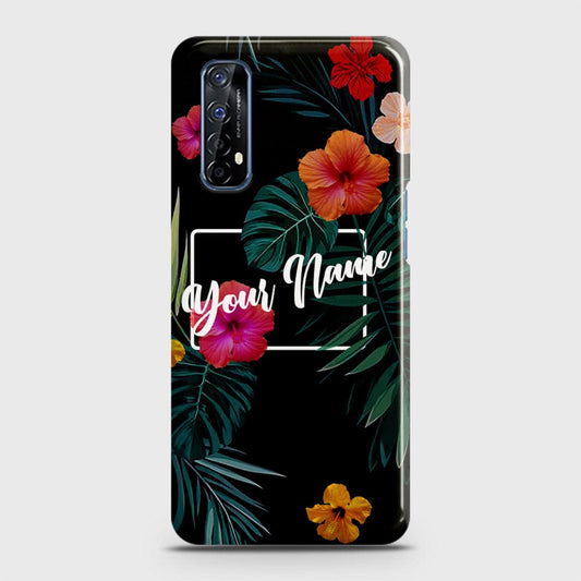 Realme 7 Cover - Floral Series - Matte Finish - Snap On Hard Case with LifeTime Colors Guarantee