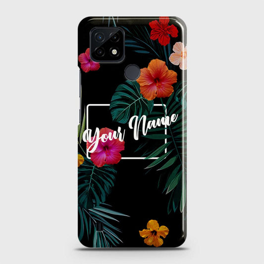 Realme C21 Cover - Floral Series - Matte Finish - Snap On Hard Case with LifeTime Colors Guarantee