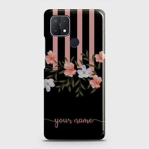 Oppo A15 Cover - Floral Series - Matte Finish - Snap On Hard Case with LifeTime Colors Guarantee