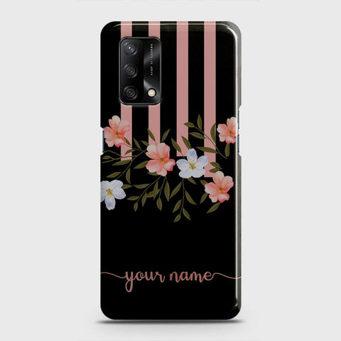 Oppo F19 Cover - Floral Series - Matte Finish - Snap On Hard Case with LifeTime Colors Guarantee