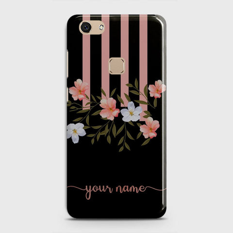 Vivo V7 Cover - Floral Series - Matte Finish - Snap On Hard Case with LifeTime Colors Guarantee