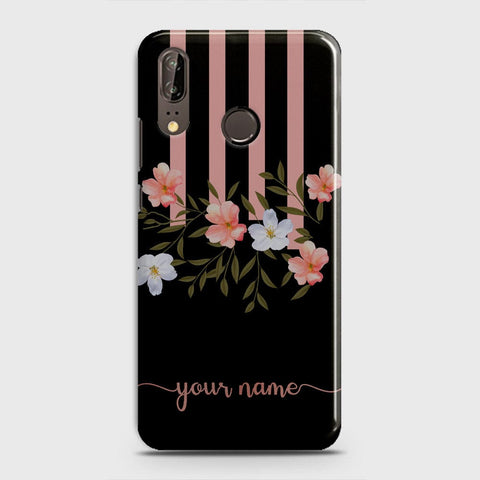 Huawei P20 Cover - Floral Series - Matte Finish - Snap On Hard Case with LifeTime Colors Guarantee