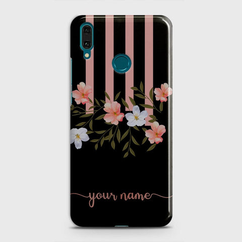 Huawei Y9 2019 Cover - Floral Series - Matte Finish - Snap On Hard Case with LifeTime Colors Guarantee