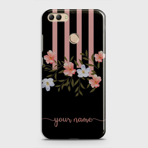 Huawei Y9 2018 Cover - Floral Series - Matte Finish - Snap On Hard Case with LifeTime Colors Guarantee
