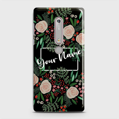 Nokia 6.1 Cover - Floral Series - Matte Finish - Snap On Hard Case with LifeTime Colors Guarantee