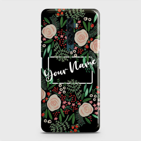 Oppo Reno 2 Cover - Floral Series - Matte Finish - Snap On Hard Case with LifeTime Colors Guarantee