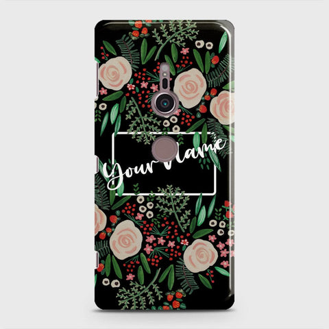 Sony Xperia XZ2 Cover - Floral Series - Matte Finish - Snap On Hard Case with LifeTime Colors Guarantee