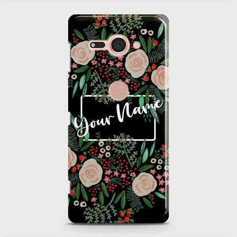 Sony Xperia XZ2 Compact Cover - Floral Series - Matte Finish - Snap On Hard Case with LifeTime Colors Guarantee