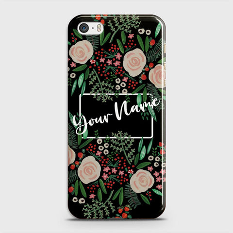 iPhone 5s Cover - Floral Series - Matte Finish - Snap On Hard Case with LifeTime Colors Guarantee