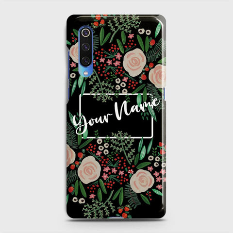 Xiaomi Mi 9 Cover - Floral Series - Matte Finish - Snap On Hard Case with LifeTime Colors Guarantee
