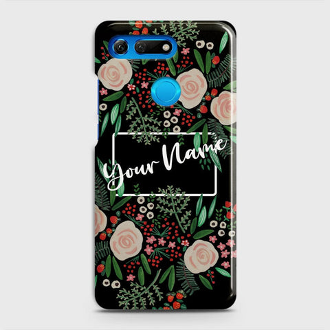 Huawei Honor View 20 Cover - Floral Series - Matte Finish - Snap On Hard Case with LifeTime Colors Guarantee