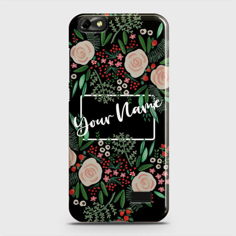 Huawei Honor 4C Cover - Floral Series - Matte Finish - Snap On Hard Case with LifeTime Colors Guarantee