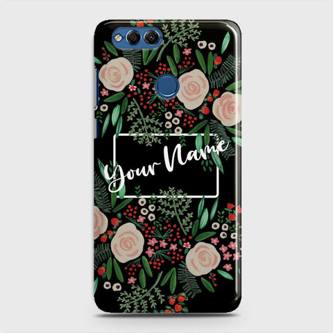 Huawei Honor 7X Cover - Floral Series - Matte Finish - Snap On Hard Case with LifeTime Colors Guarantee