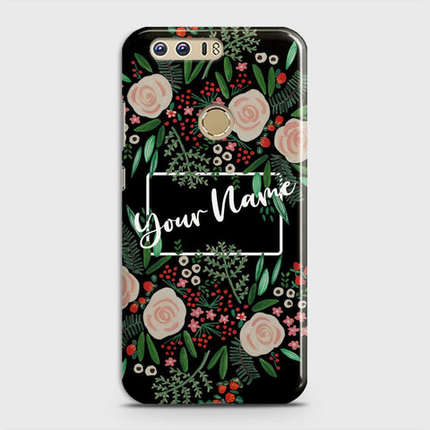 Huawei Honor 8 Cover - Floral Series - Matte Finish - Snap On Hard Case with LifeTime Colors Guarantee