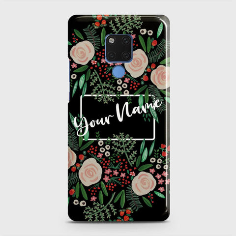 Huawei Mate 20 Cover - Floral Series - Matte Finish - Snap On Hard Case with LifeTime Colors Guarantee