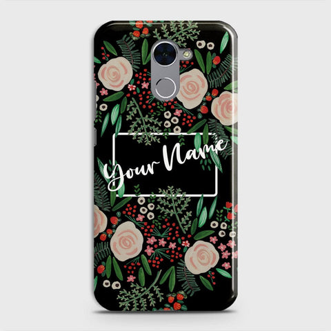 Huawei Y7 Prime  Cover - Floral Series - Matte Finish - Snap On Hard Case with LifeTime Colors Guarantee