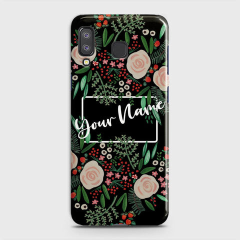 Samsung A9 Star Cover - Floral Series - Matte Finish - Snap On Hard Case with LifeTime Colors Guarantee