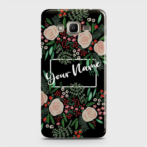 Samsung Galaxy Grand Prime Cover - Floral Series - Matte Finish - Snap On Hard Case with LifeTime Colors Guarantee