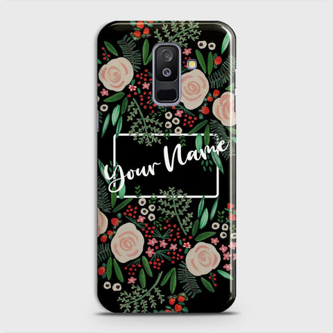 Samsung Galaxy J8 2018 Cover - Floral Series - Matte Finish - Snap On Hard Case with LifeTime Colors Guarantee