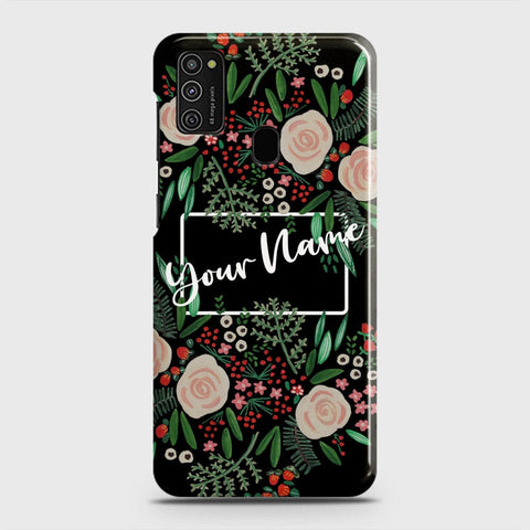 Samsung Galaxy M21 Cover - Floral Series - Matte Finish - Snap On Hard Case with LifeTime Colors Guarantee