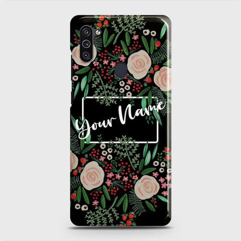 Samsung Galaxy A11 Cover - Floral Series - Matte Finish - Snap On Hard Case with LifeTime Colors Guarantee