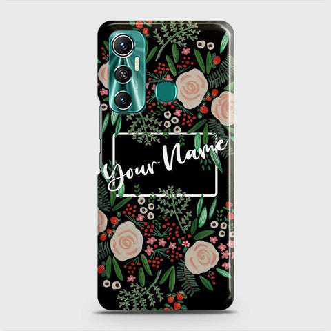 Infinix Hot 11 Cover - Floral Series - Matte Finish - Snap On Hard Case with LifeTime Colors Guarantee