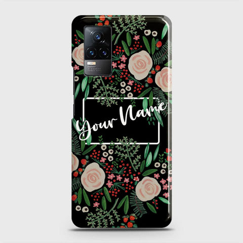 Vivo V21e  Cover - Floral Series - Matte Finish - Snap On Hard Case with LifeTime Colors Guarantee