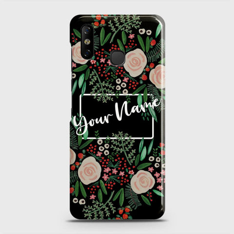 Infinix Smart 4 Cover - Floral Series - Matte Finish - Snap On Hard Case with LifeTime Colors Guarantee