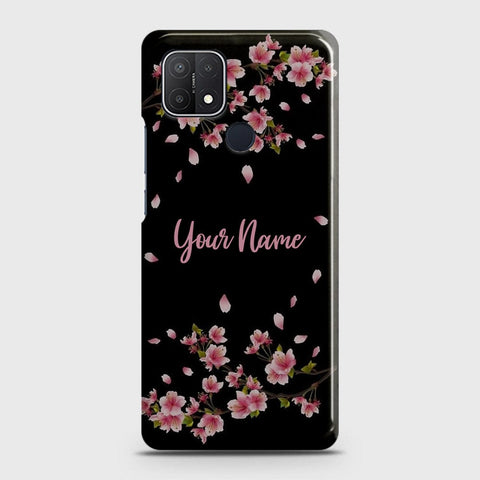 Oppo A15 Cover - Floral Series - Matte Finish - Snap On Hard Case with LifeTime Colors Guarantee
