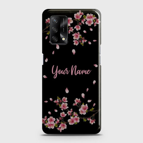 Oppo F19 Cover - Floral Series - Matte Finish - Snap On Hard Case with LifeTime Colors Guarantee