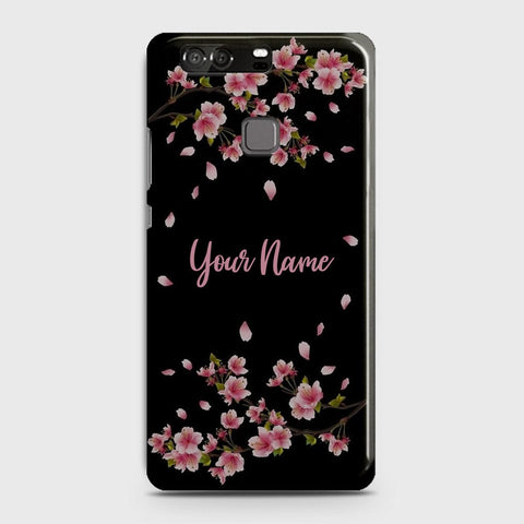 Huawei P9 Cover - Floral Series - Matte Finish - Snap On Hard Case with LifeTime Colors Guarantee